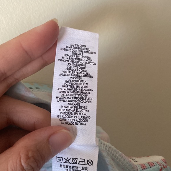 PATCHWORK DITSY SHORT SLEEVE JERSEY DRESS ( new) - Picture 8 of 8